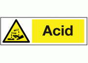 Acid Warning Safety Sign