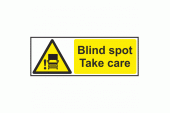 Blind Spot Take Care Safety Sign (Landscape)