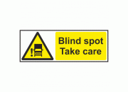 Blind Spot Take Care Safety Sign (Landscape)