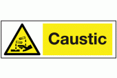 Caustic Warning Safety Sign