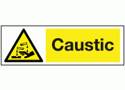 Caustic Warning Safety Sign