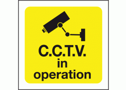 CCTV in Operation Safety Sign