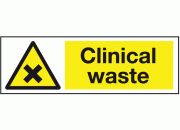 Clinical Waste Warning Safety Sign