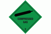 Compressed Gas Warning Sign