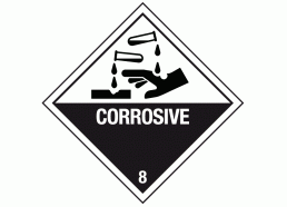Corrosive Warning Sign