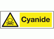 Cyanide Warning Safety Sign