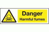 Harmful Fumes Warning Safety Sign