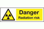 Radiation Risk Warning Safety Sign