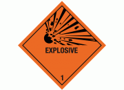Explosive Warning Sign