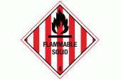 Flammable Solid Warning Sign