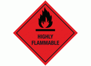 Highly Flammable Warning Sign