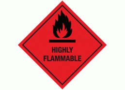 Highly Flammable Warning Sign