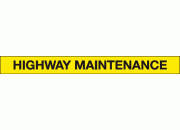 Highway Maintenance Vehicle Safety Sign 