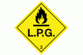 L.P.G Warning Sign