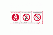 Vehicle Inspections Must Be Carried Out Daily Safety Sign