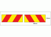 Set Of Two Rear Reflecting Truck Marker Boards