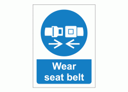 Wear Seat Belt Notice
